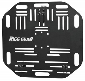 Single Rigg Gear Saddlebag Quick Release Plates on white background
